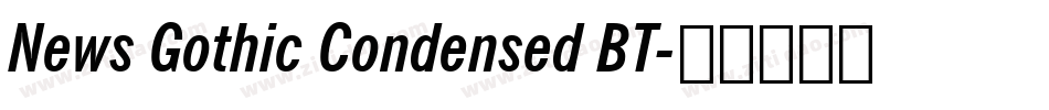News Gothic Condensed BT字体转换